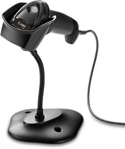 Zebra Technologies DS2208 Barcode Reader in Scan Stand