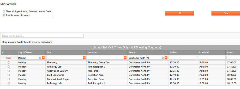 Pathology Collection Route Scheduler