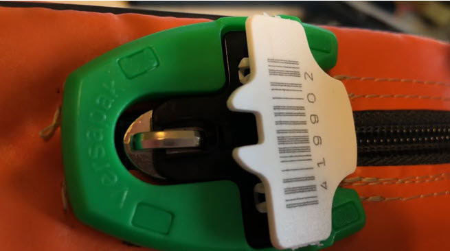 Tamper Evident Barcode Seal for Pathology Transport Bags